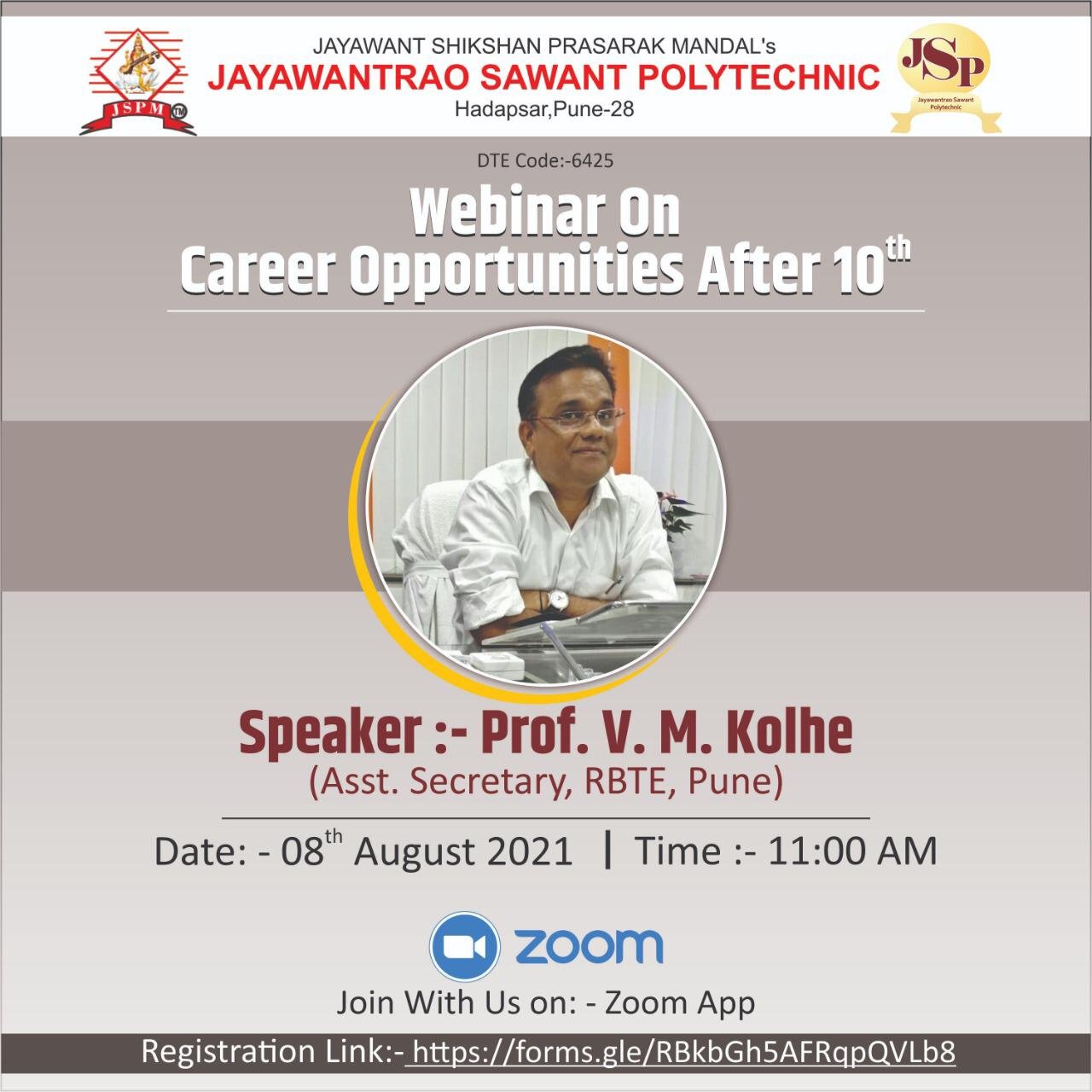 Webinar on career opportunities After 10th